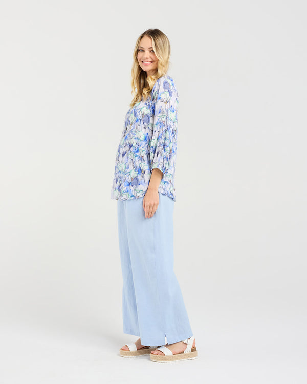 Celine Gathered Sleeve Top