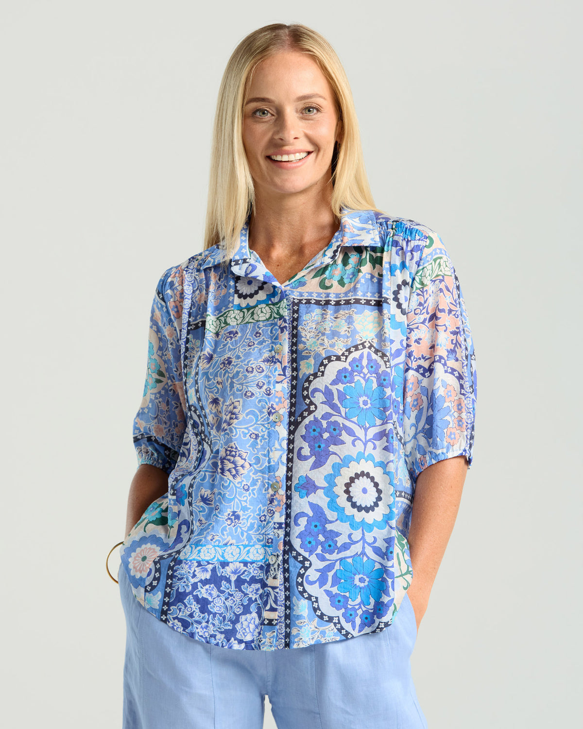 Darrell Gathered Waist Top