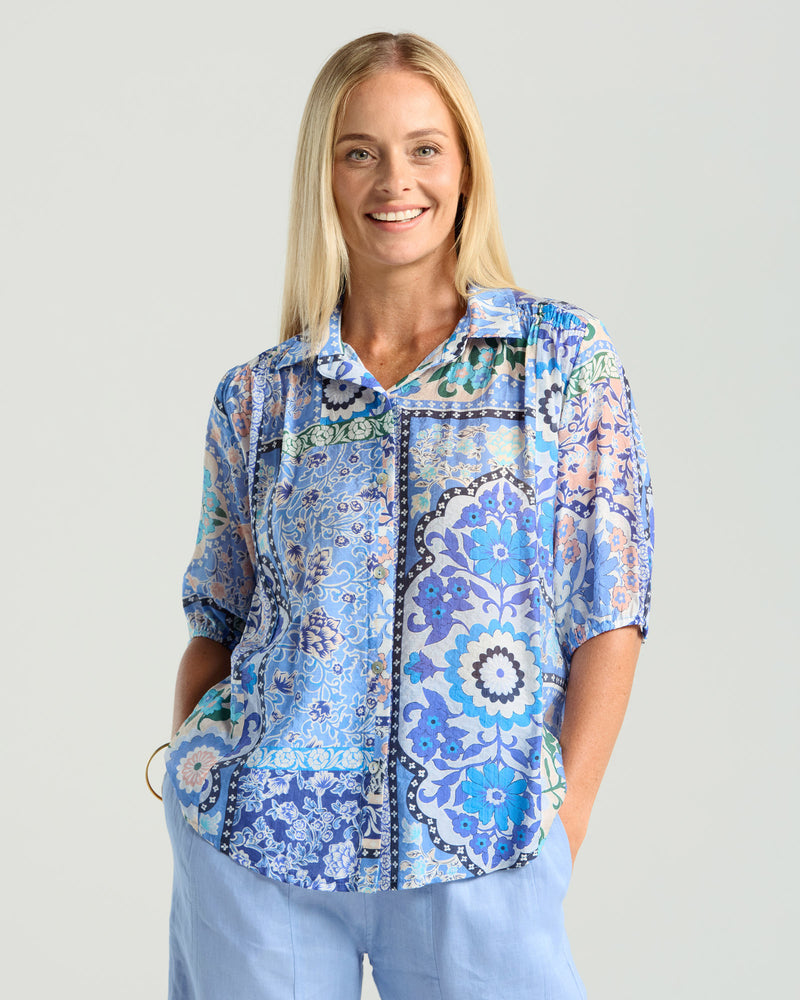 Darrell Gathered Waist Top