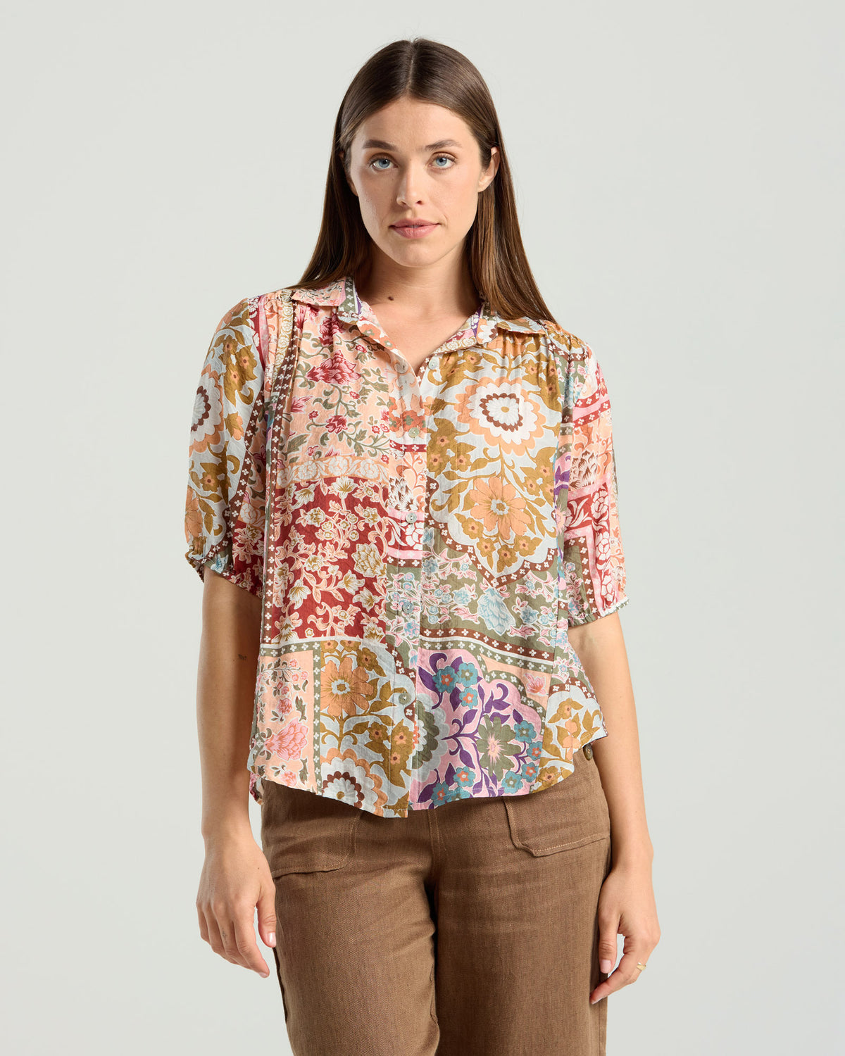 Darrell Gathered Waist Top