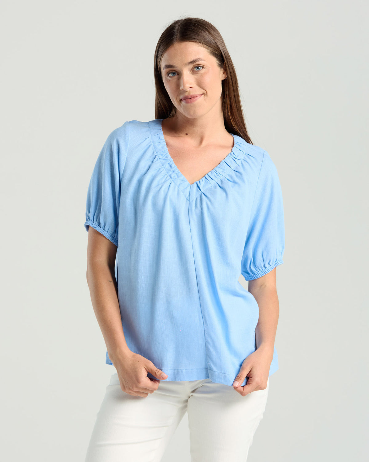 Delfina V Neck Top