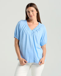 Delfina V Neck Top