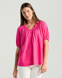 Delfina V Neck Top