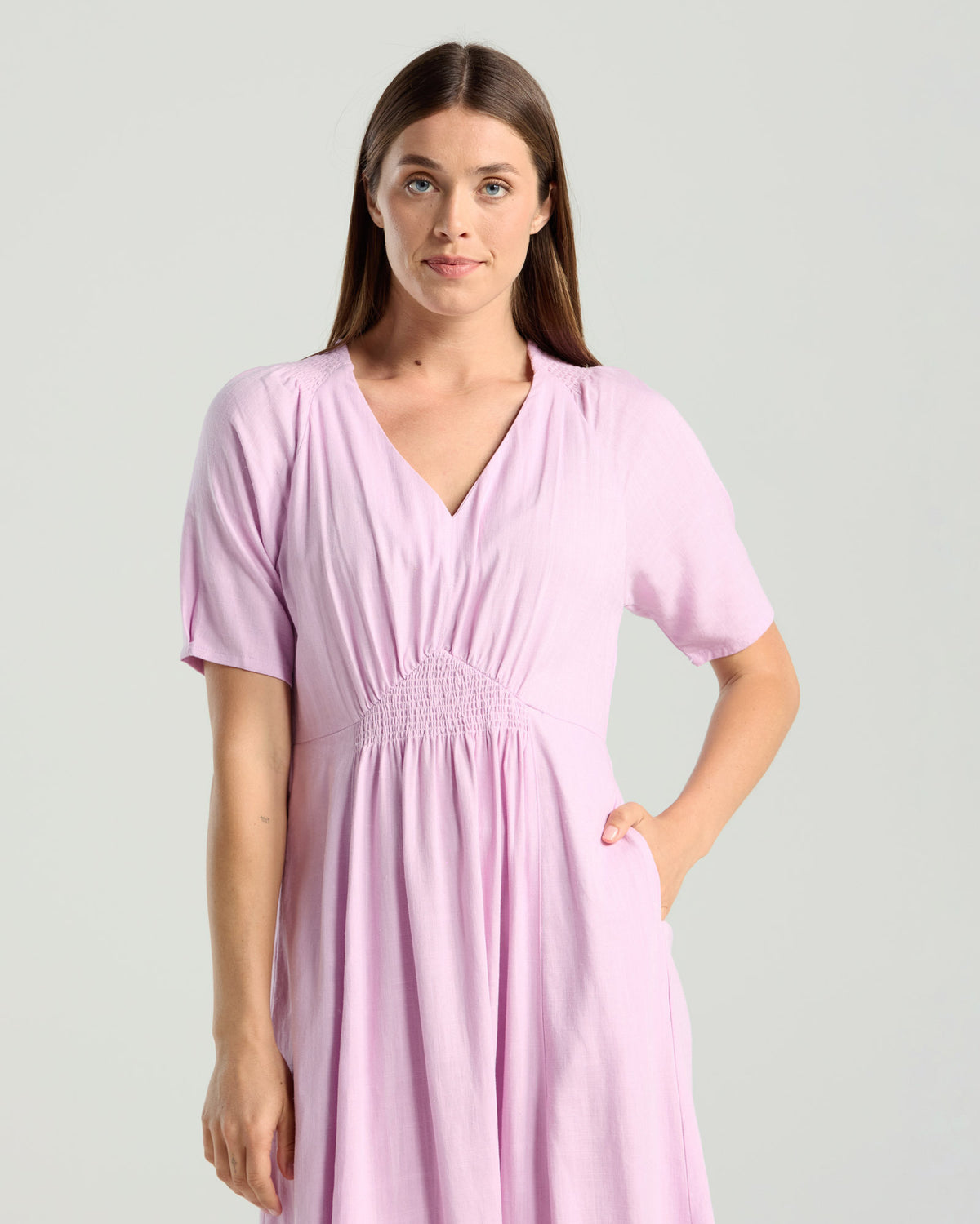 Viviana V Neck Dress