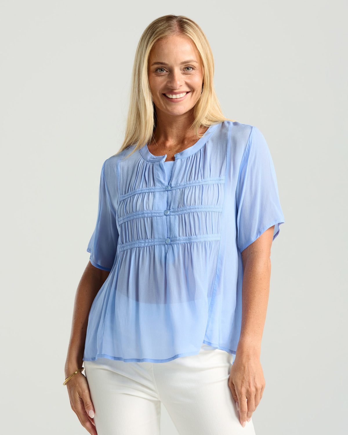 Hilarie Gathered Front Top