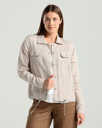 Silvia Drawstring Hem Shacket