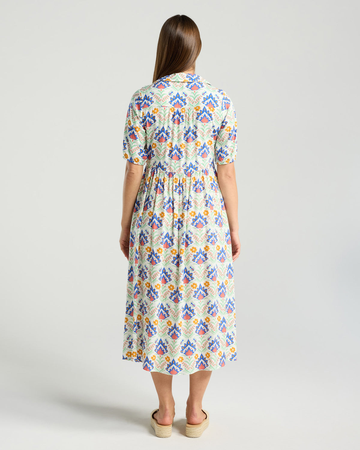 Genevieve Button Placket Dress