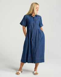 Tulia Chambray Shirt Dress