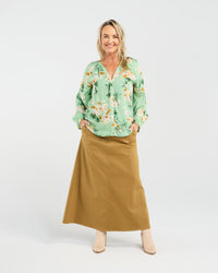 Jasmine Shirred Sleeve Top