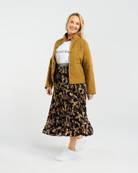 Helene Quilted Jacket (Mustard)