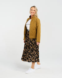 Helene Quilted Jacket (Mustard)