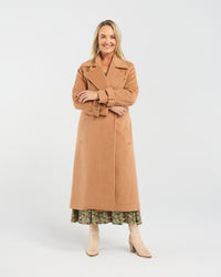 Camille Wool Coat (Camel)