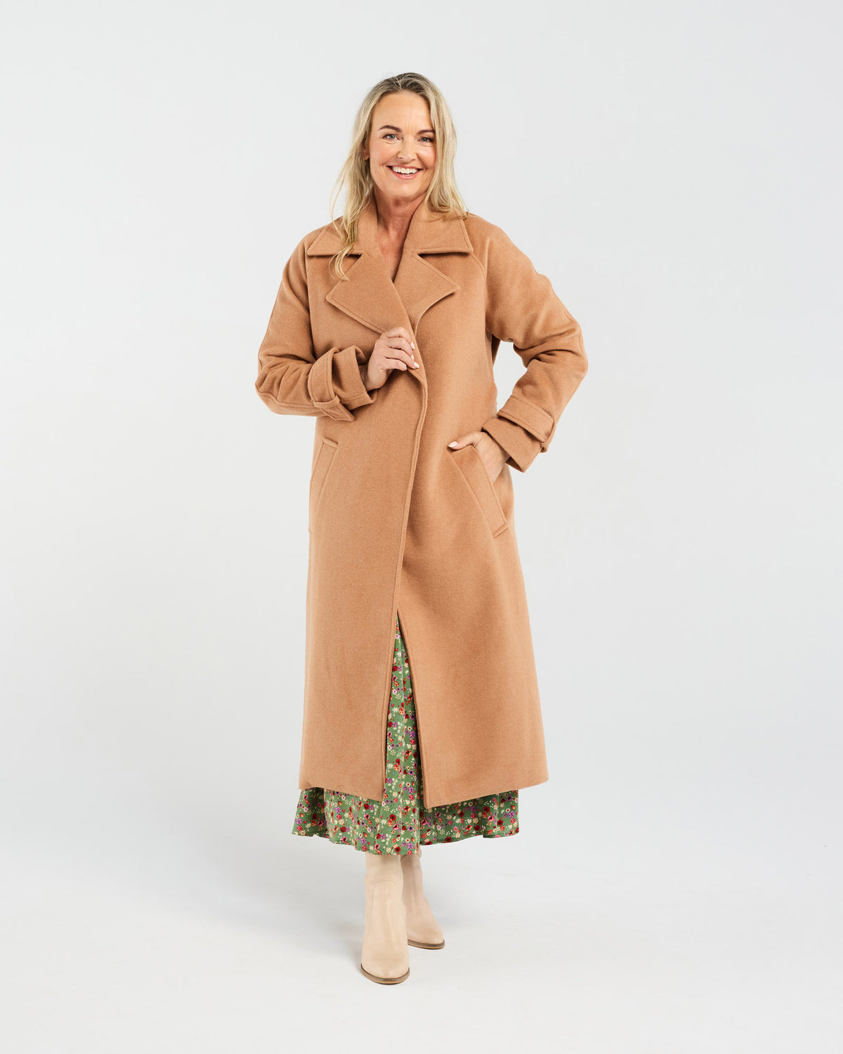 Camille Wool Coat (Camel)