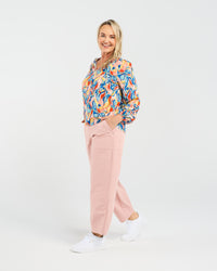 Valerie Raglan Frill Top