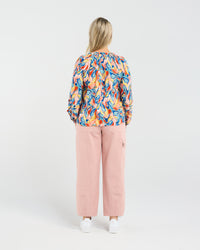 Valerie Raglan Frill Top