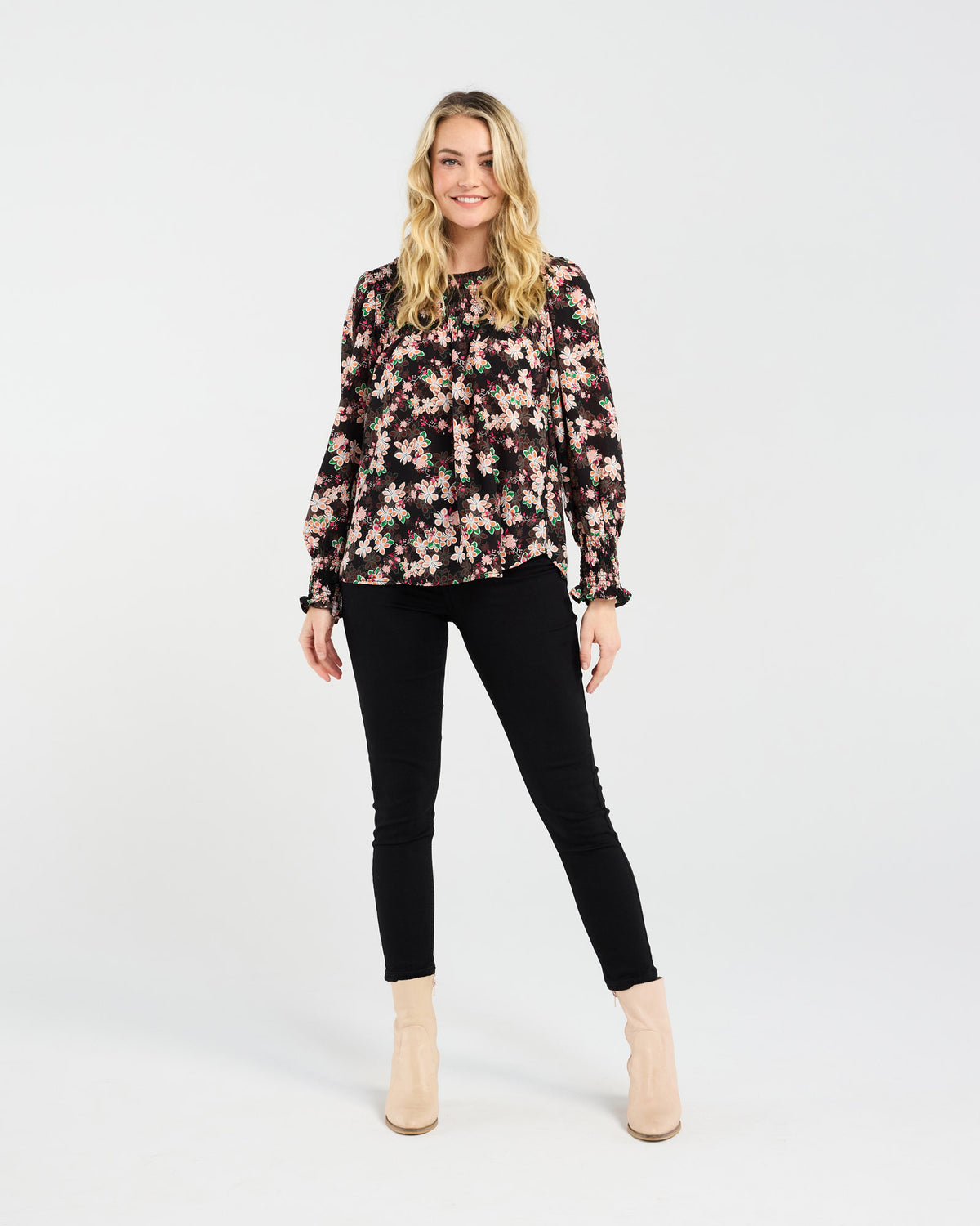 Ali Shirred Top