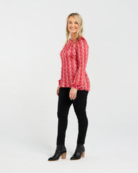 Anya Pleat Top (Pink)