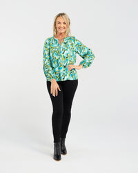 Valerie Raglan Frill Top