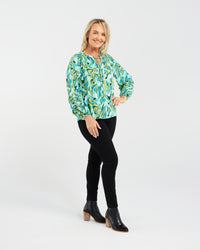 Valerie Raglan Frill Top