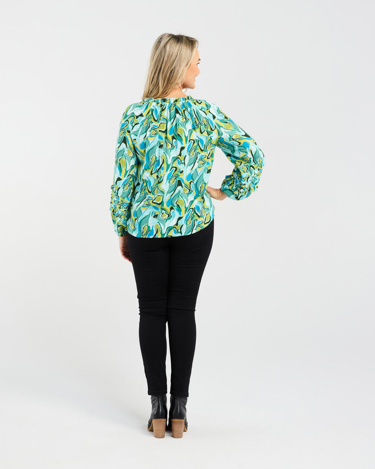 Valerie Raglan Frill Top