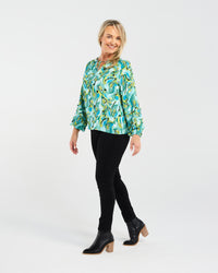 Valerie Raglan Frill Top