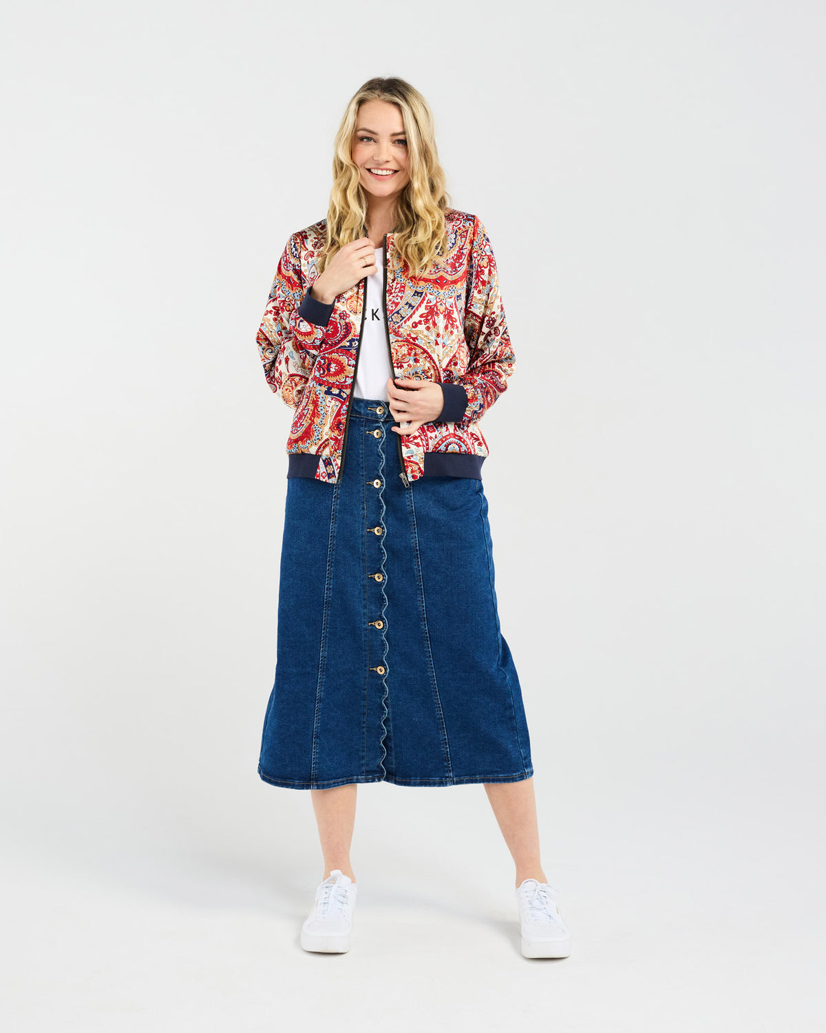 Yvette Satin Bomber