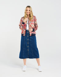 Yvette Satin Bomber