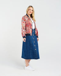 Yvette Satin Bomber