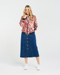 Yvette Satin Bomber