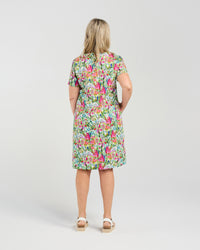 Orchid Print Dress