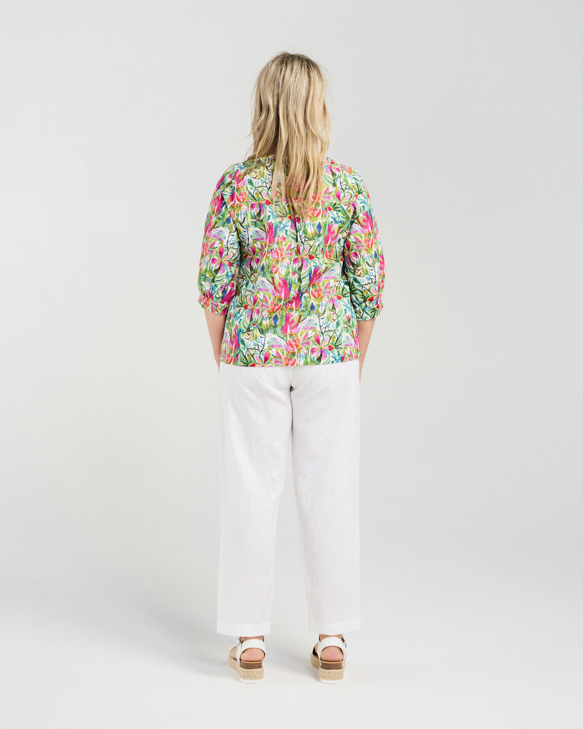 Orchid Print Top