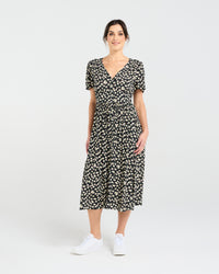 Gigi V-neck Button Front Dress