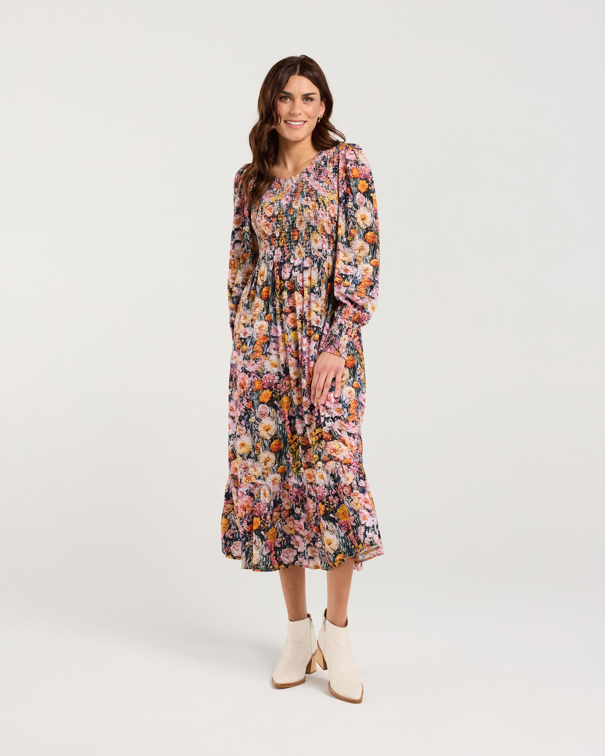 Charlotte Shirred Dress