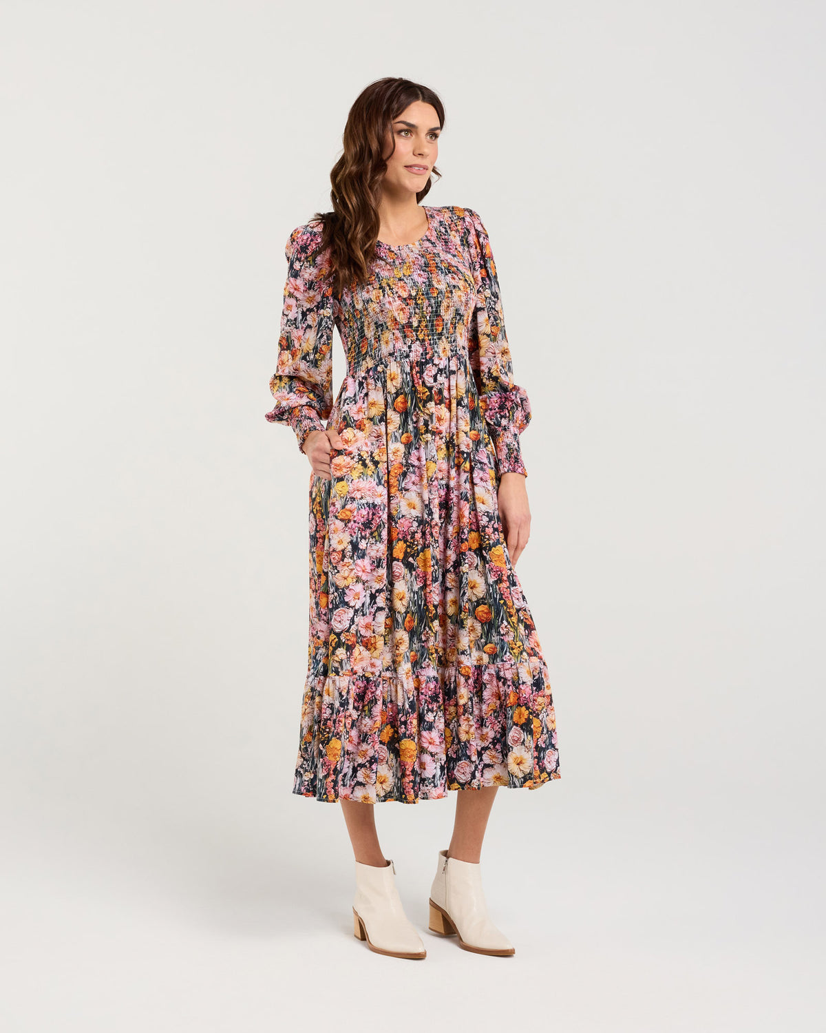 Charlotte Shirred Dress