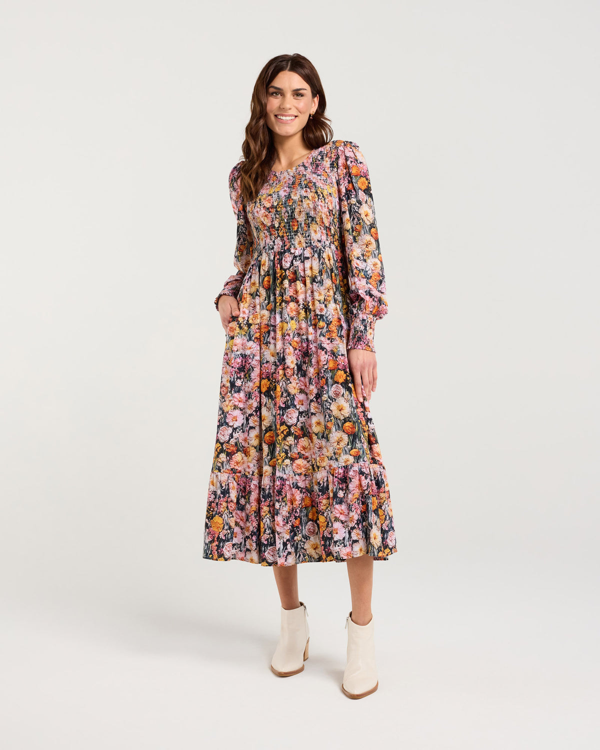Charlotte Shirred Dress