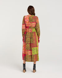 Rosie Gathered V-neck Dress
