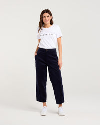 Roxi Baby Cord Barrel Leg Pant