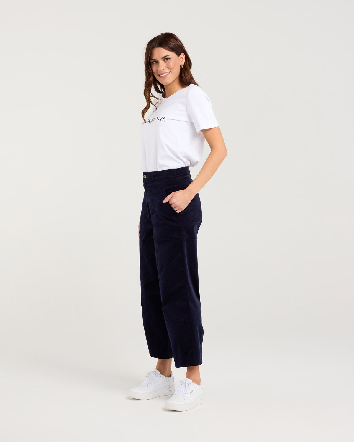 Roxi Baby Cord Barrel Leg Pant