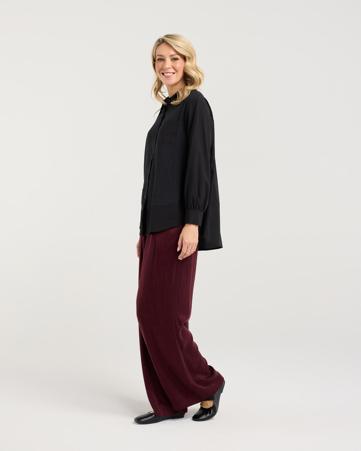 Lilliana Spliced Shirt