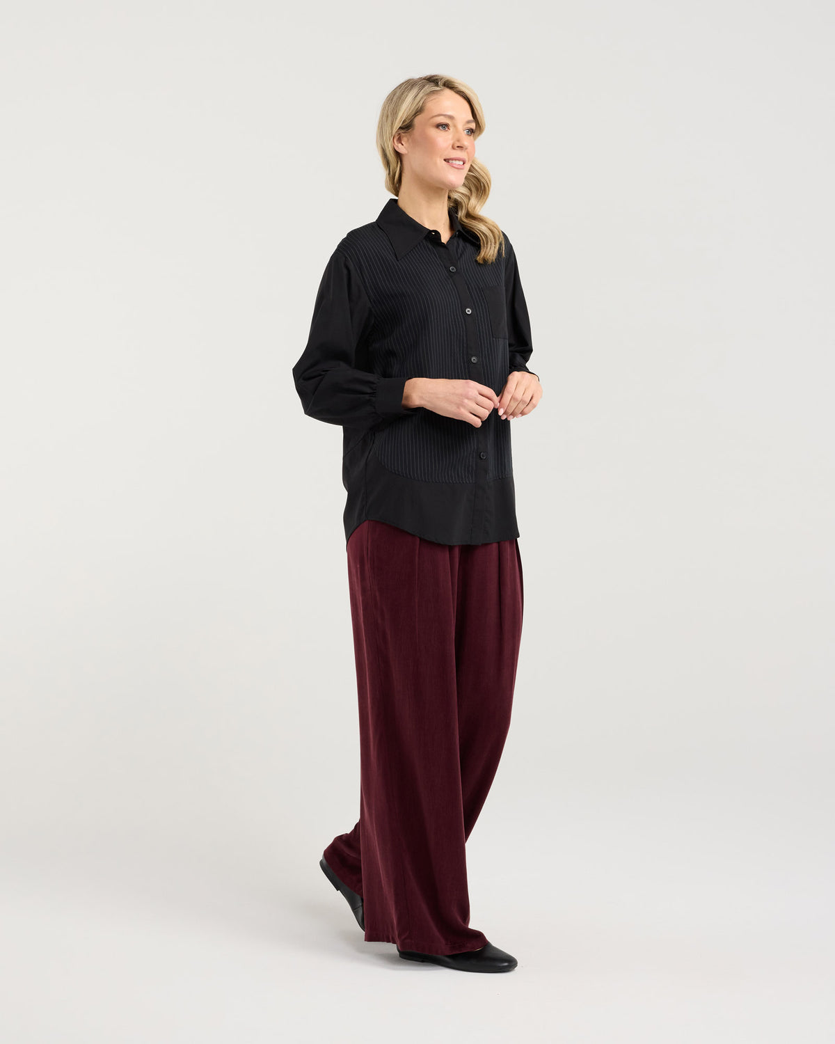 Lilliana Spliced Shirt