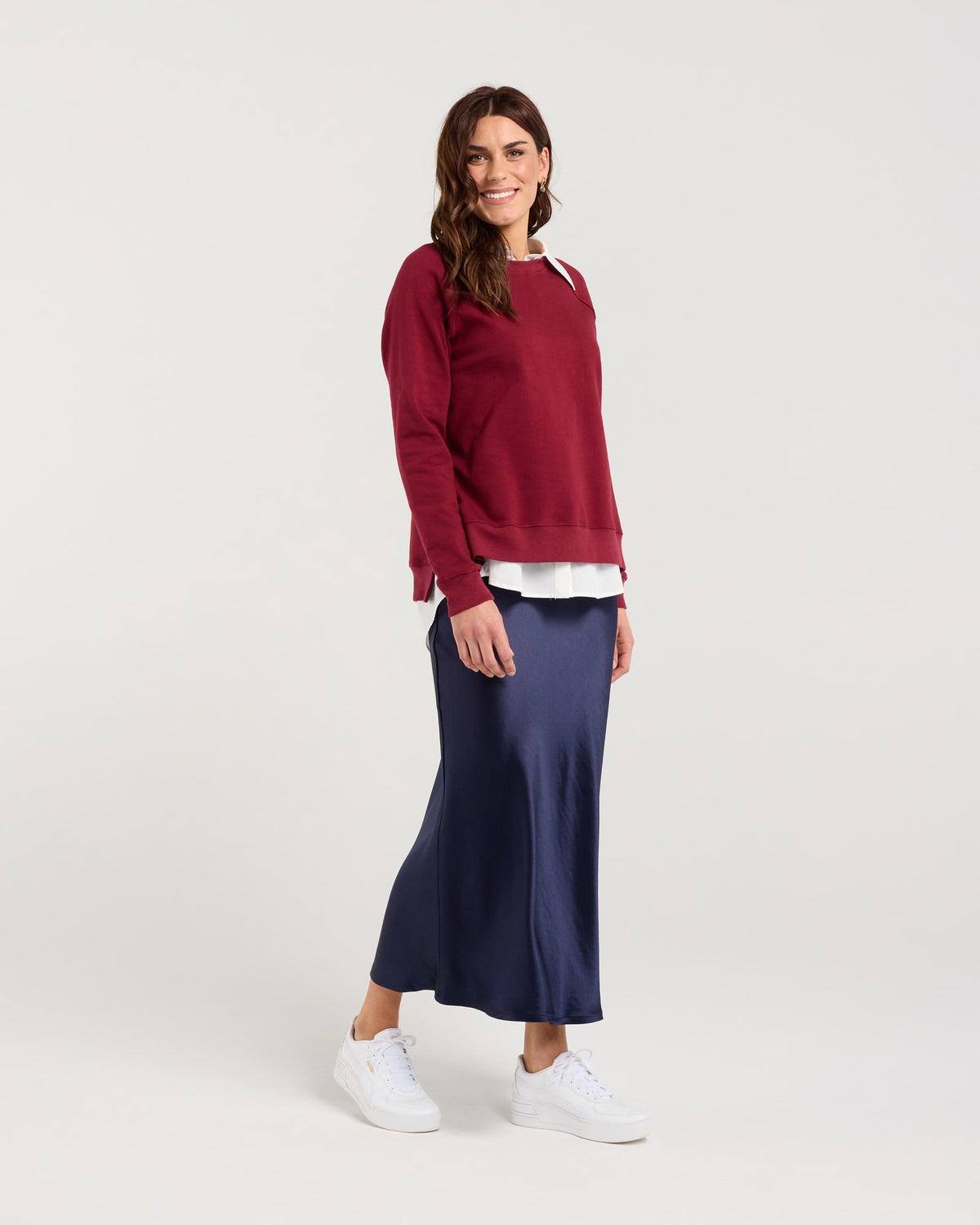 Empire Step Hem Sweat