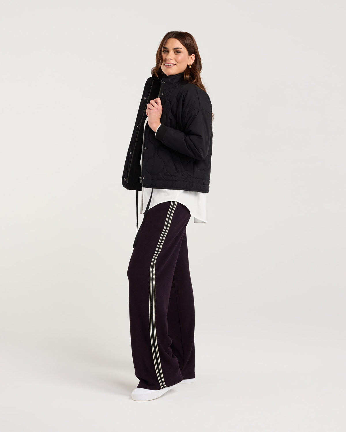 Helena Rib Cuff Quilted Jacket