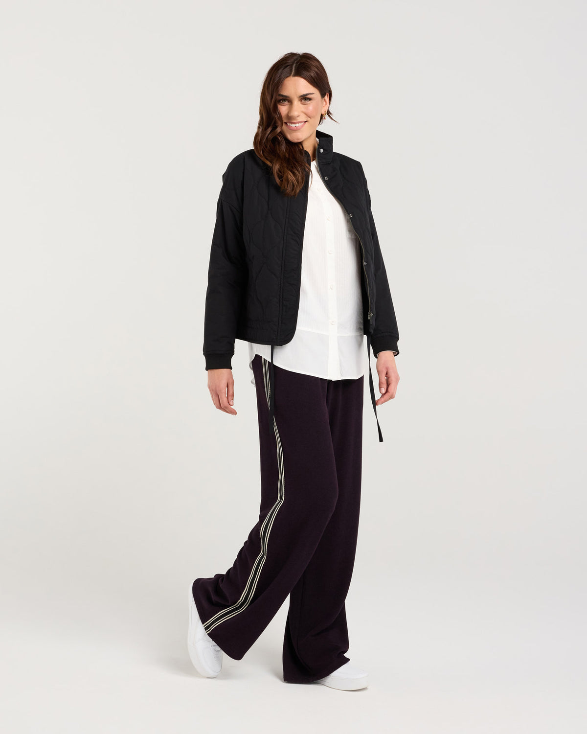 Helena Rib Cuff Quilted Jacket