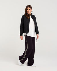 Helena Rib Cuff Quilted Jacket