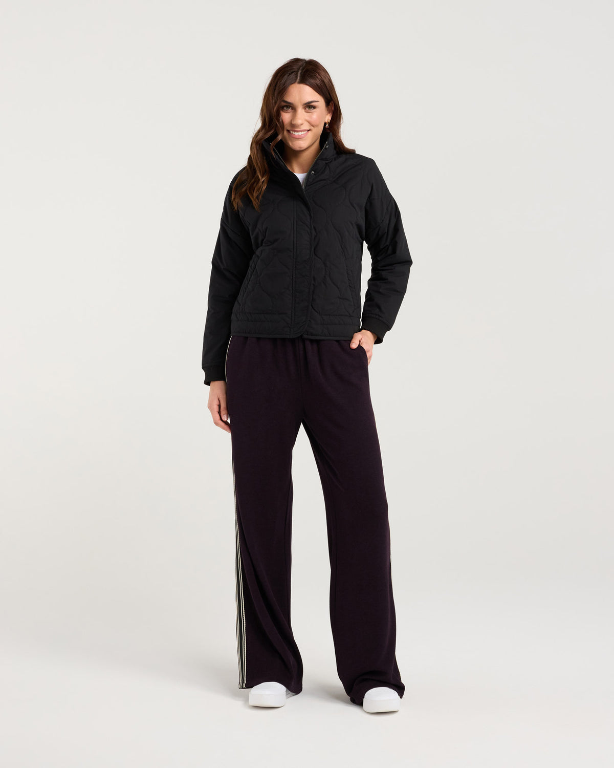Helena Rib Cuff Quilted Jacket
