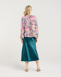 Peggy Lace Trim Raglan Top