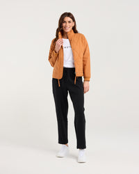 Helena Rib Cuff Quilted Jacket