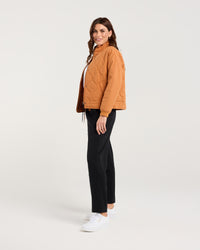 Helena Rib Cuff Quilted Jacket