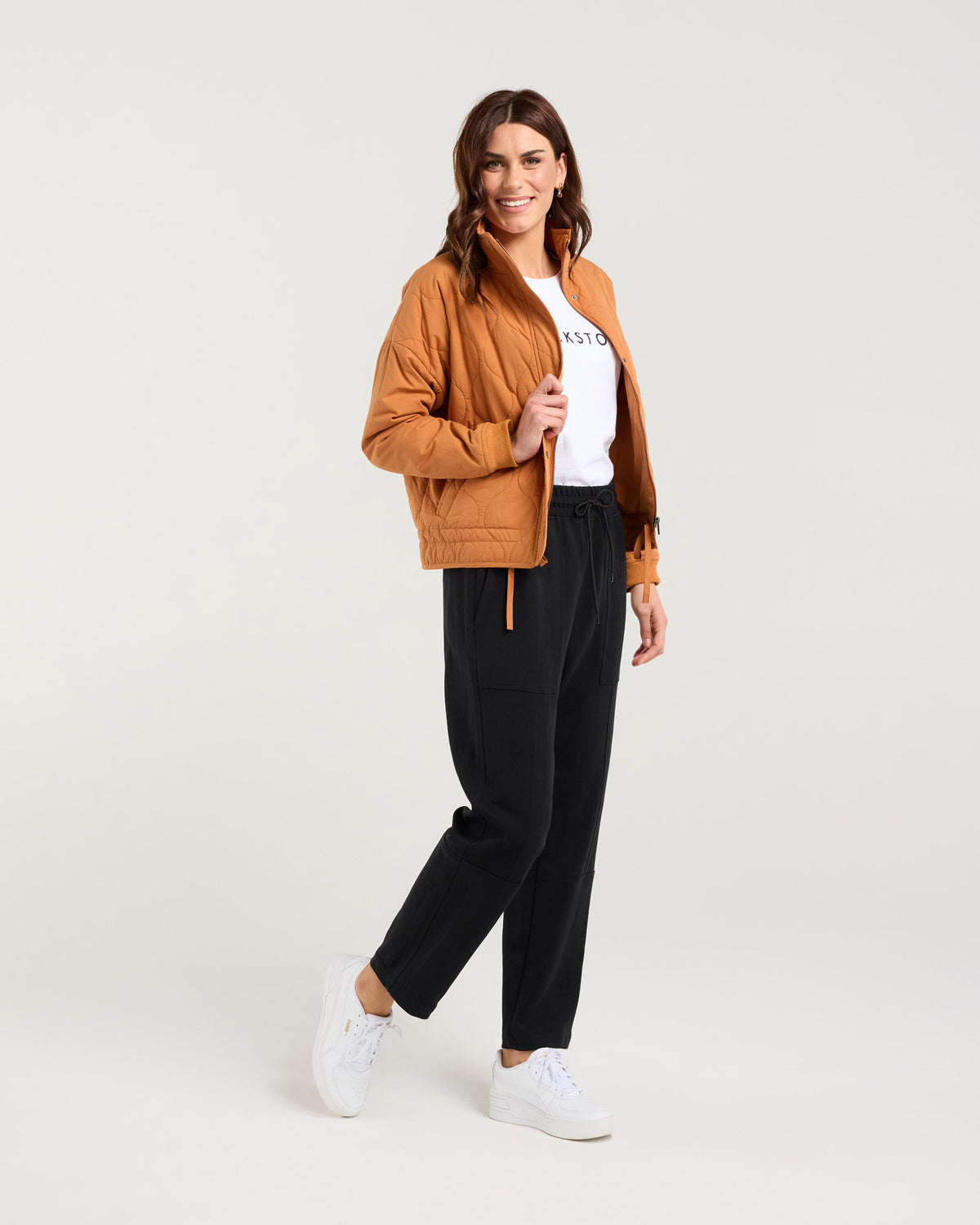 Helena Rib Cuff Quilted Jacket
