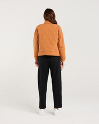 Helena Rib Cuff Quilted Jacket